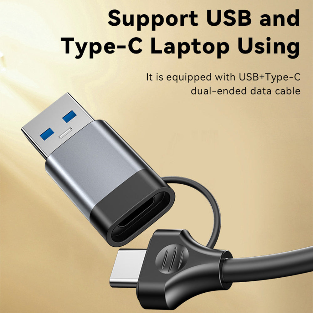 USB / USB-C Yesido HB21, 5in1, Szürke Hub