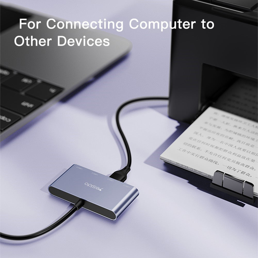 Yesido HB12 USB Hub, 4in1, Grey