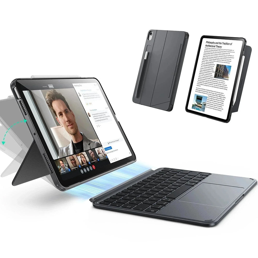 Tokkal ellátott tok az Apple iPad Air 13-hoz (2025) / Air 13 (2024), ESR, Shift, Szürke