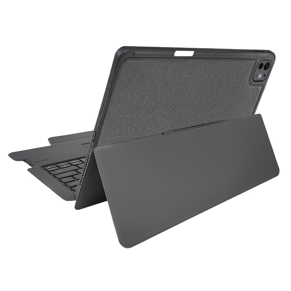 Billentyűzetes tok Apple iPad Pro 13 (2024) készülékhez, Techsuit, KeyTab Pro, Fekete
