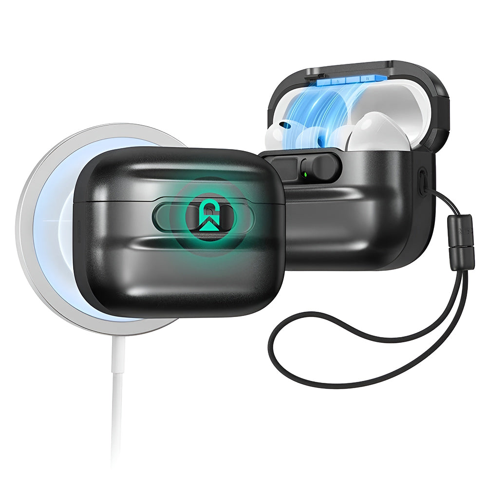 ESR Pulse Magnetic FlickLock tok Apple AirPods Pro 3-hoz, Fekete
