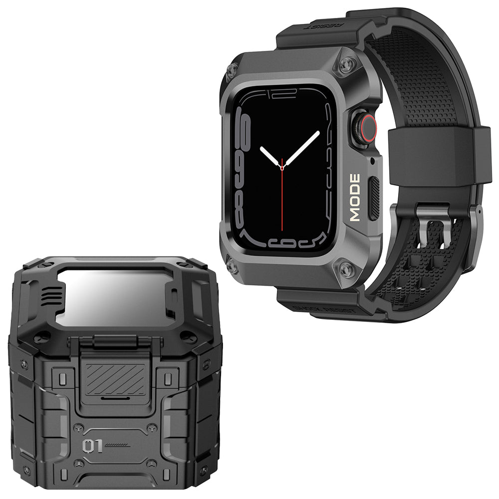 Lito RuggedArmor szíj az Apple Watch 44mm sorozathoz, Szürke