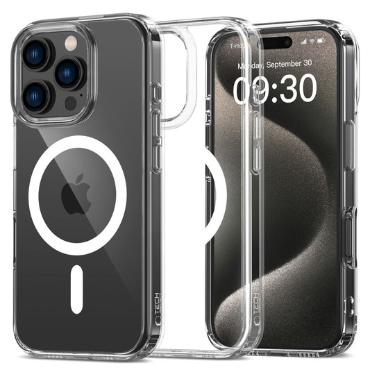 MagSafe tok Apple iPhone 16 Pro készülékhez, Tech-Protect, Flexair Hybrid, átlátszó