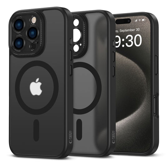 MagSafe tok Apple iPhone 16 Pro készülékhez, Tech-Protect, Magcam, Fekete