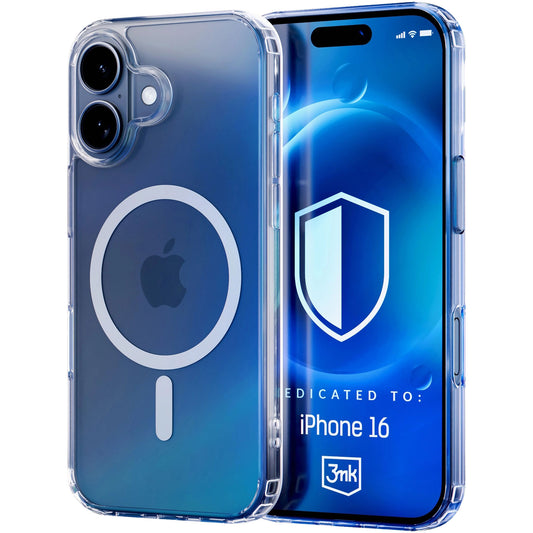 MagSafe tok Apple iPhone 16 Plus-hoz, 3MK, MagCase, MagCase, MagCase, átlátszó