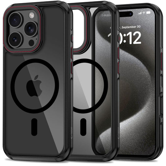MagSafe tok Apple iPhone 16 Pro készülékhez, Tech-Protect, Maghybrid, Fekete