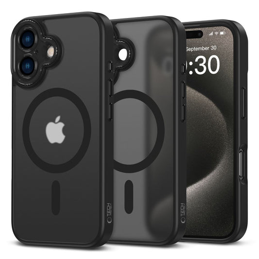 MagSafe tok Apple iPhone 16 készülékhez, Tech-Protect, Magcam, Fekete
