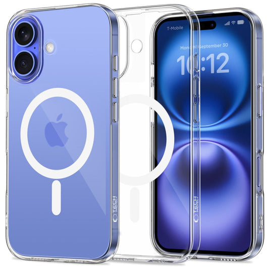 MagSafe tok Apple iPhone 16 készülékhez, Tech-Protect, Flexair+, átlátszó