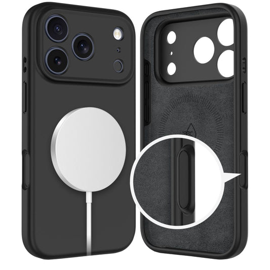 MagSafe tok Apple iPhone 17 Pro-hoz, Tech-Protect, Szilikon, Fekete