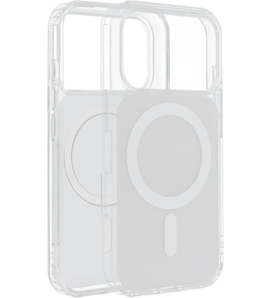 MagSafe tok Apple iPhone 17e / 16e-hez, OEM, Clear Fusion Mag Cover, Fehér