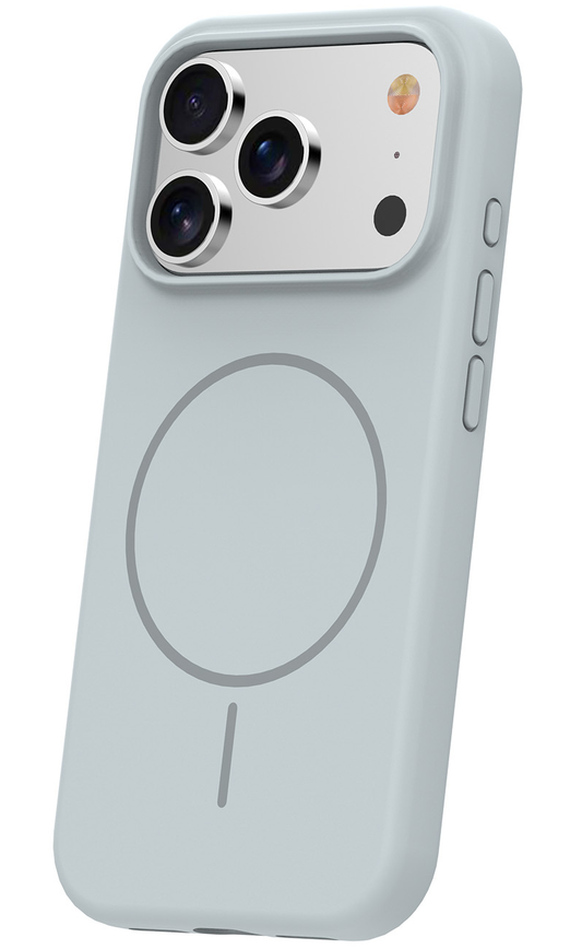 MagSafe tok Apple iPhone 17 Pro-hoz, OEM, vékony szilikon, szürke