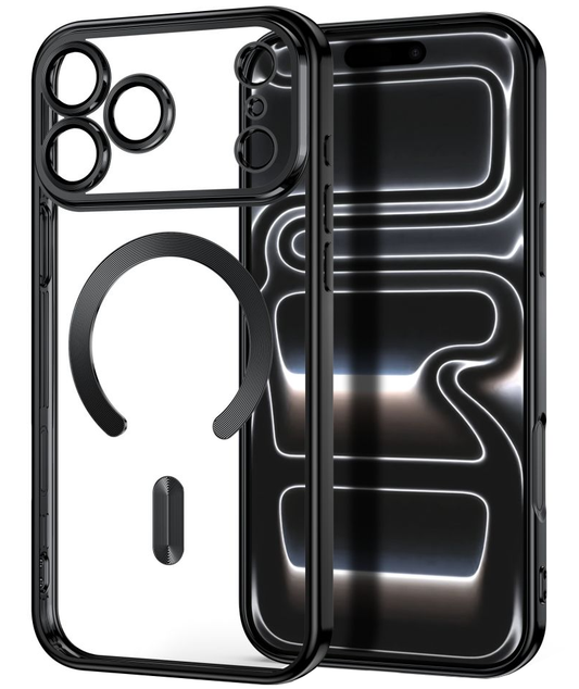 MagSafe tok Apple iPhone 18 Pro Max / 17 Pro Max számára, Tech-Protect, Magflex, Fekete Szatén