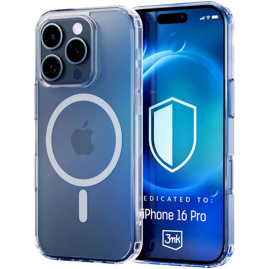 MagSafe tok Apple iPhone 16 Pro, 3MK, MagCase, MagCase, MagCase, átlátszó