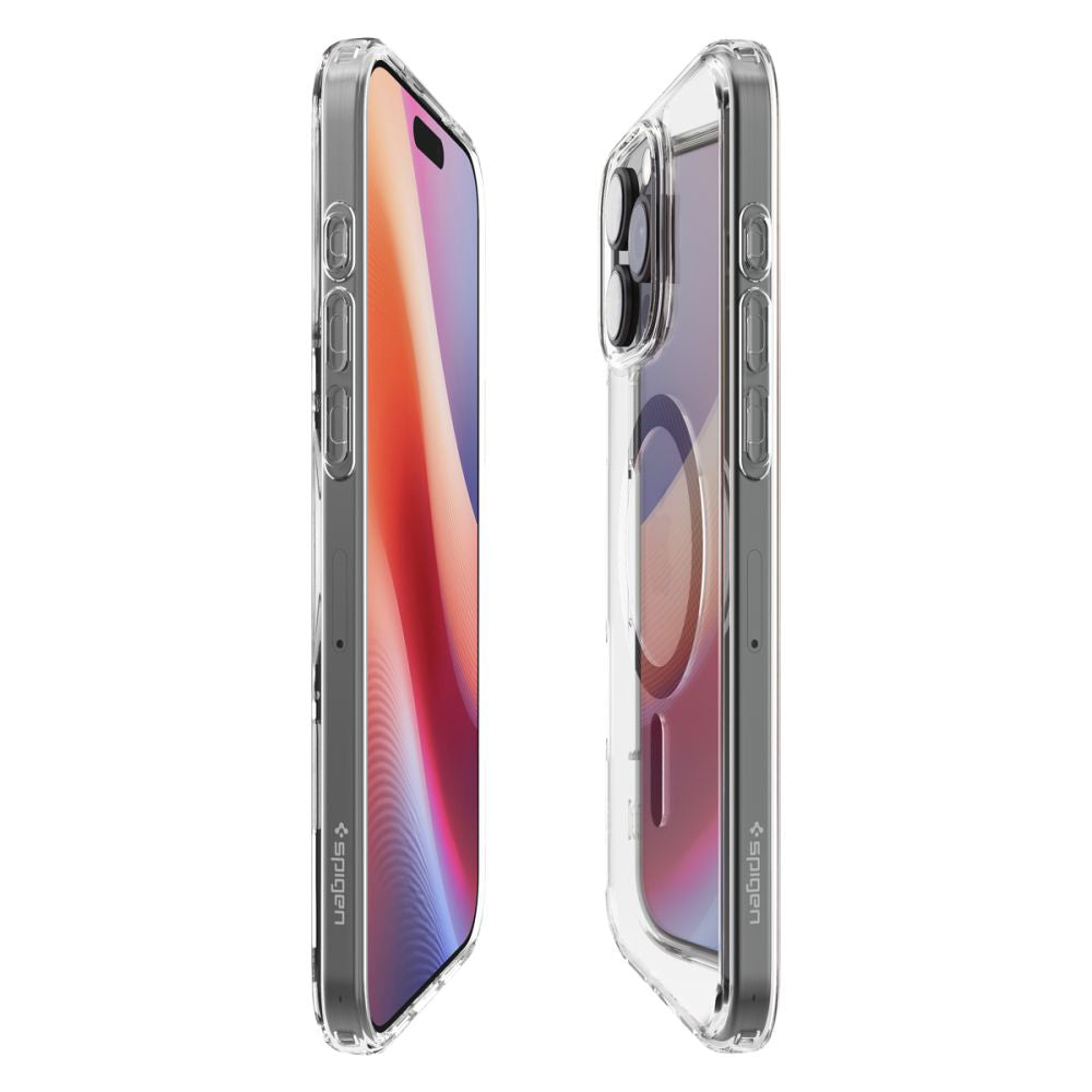 MagSafe tok Apple iPhone 16 Pro-hoz, Spigen, Ultra Hybrid Carbon, Szürke ACS08131