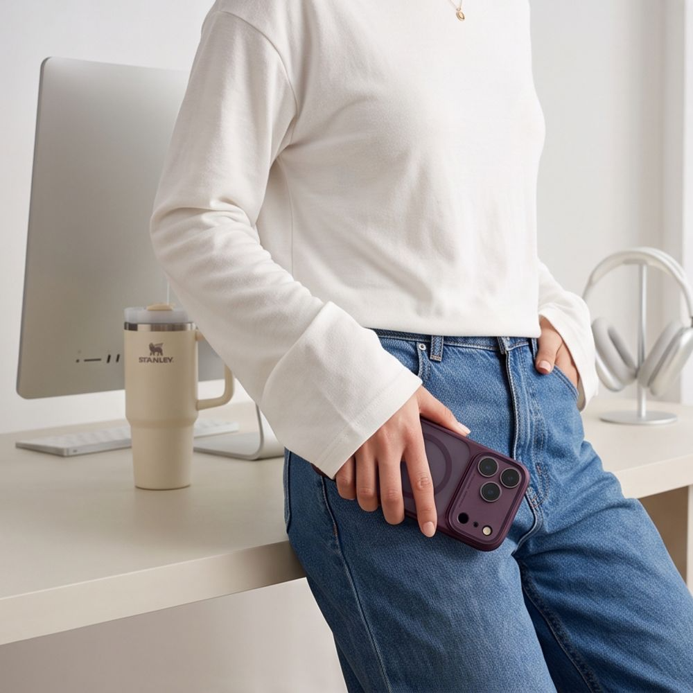 MagSafe tok Apple iPhone 18 Pro / 17 Pro számára, Tech-Protect, MagPrime CC, Matt Bordó