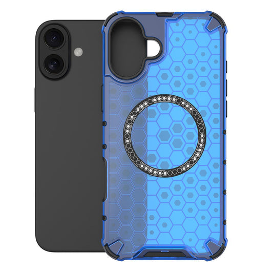 MagSafe tok Apple iPhone 16-hoz, Techsuit, HoneyComb Shield, Kék