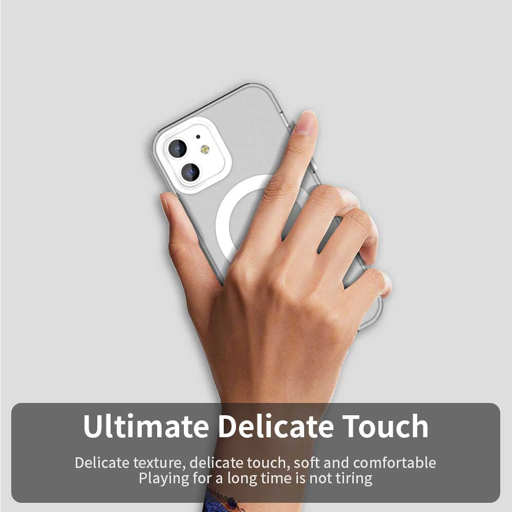 MagSafe tok Apple iPhone 12 / 12 Pro-hoz, Techsuit, CandyCase, Fehér
