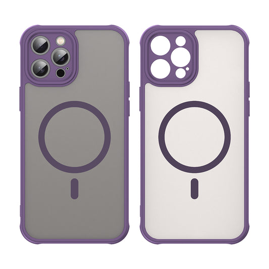 MagSafe Case for Apple iPhone 12 Pro Max, Techsuit, HaloFrost II, Purple
