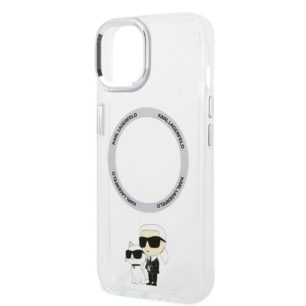MagSafe tok Apple iPhone 14 Plus-hoz, Karl Lagerfeld, Ikonik Karl & Choupette, Átlátszó