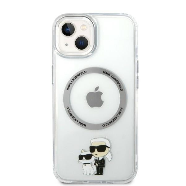 MagSafe tok Apple iPhone 14 Plus-hoz, Karl Lagerfeld, Ikonik Karl & Choupette, Átlátszó
