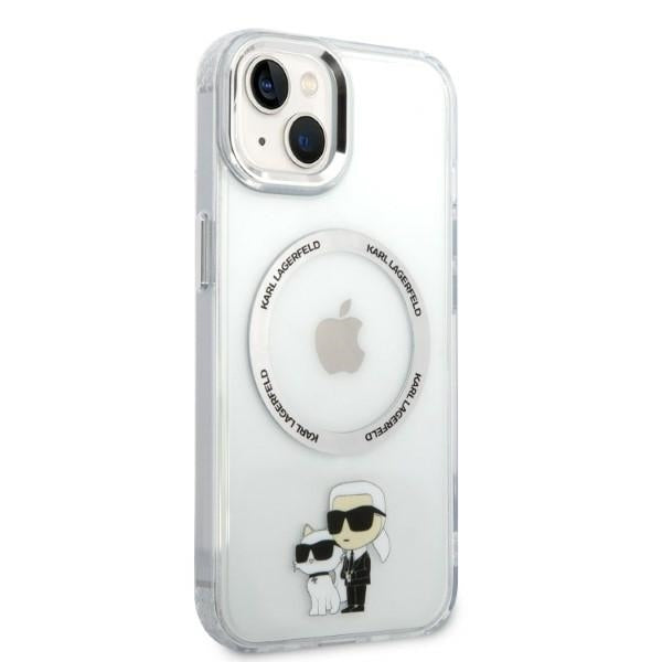 MagSafe tok Apple iPhone 14 Plus-hoz, Karl Lagerfeld, Ikonik Karl & Choupette, Átlátszó