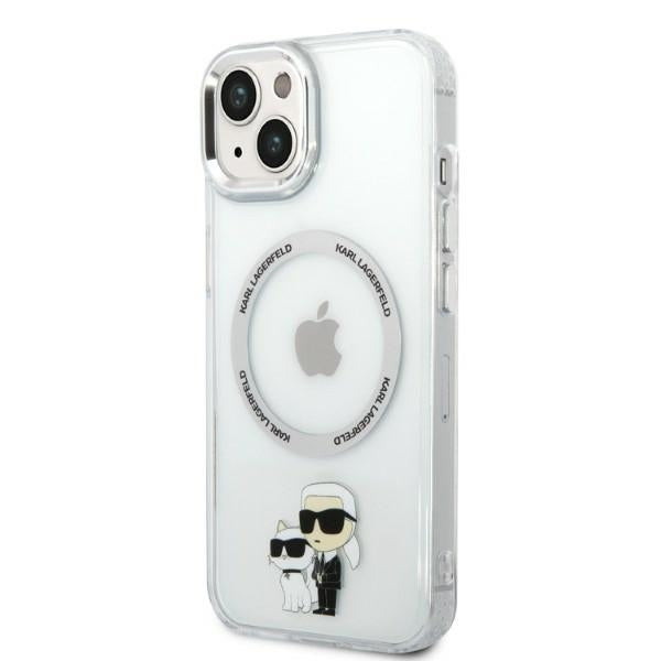 MagSafe tok Apple iPhone 14 Plus-hoz, Karl Lagerfeld, Ikonik Karl & Choupette, Átlátszó