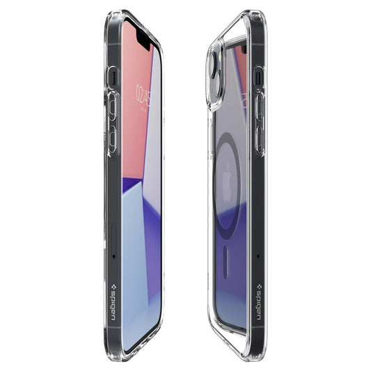 MagSafe tok Apple iPhone 14 Plus-hoz, Spigen, Ultra Hybrid Carbon, Átlátszó