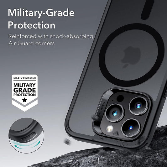 MagSafe tok Apple iPhone 14 Pro-hoz, ESR, Classic Hybrid, Fekete Szatén