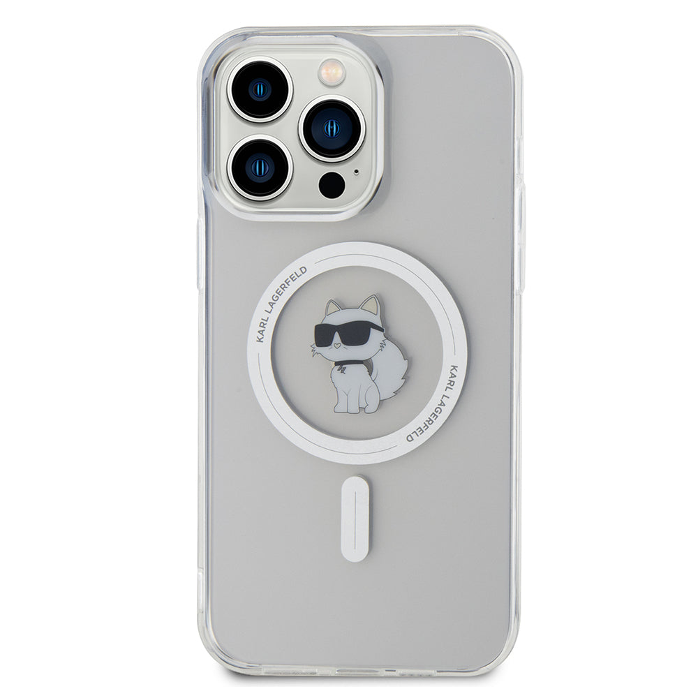 MagSafe tok Apple iPhone 14 Pro Max-hez, Karl Lagerfeld, IML Choupette, Átlátszó
