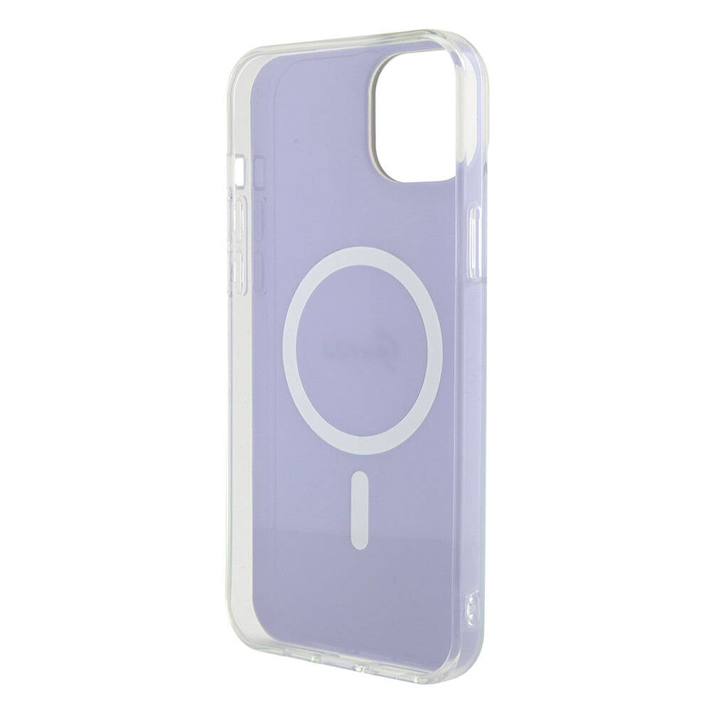 MagSafe tok Apple iPhone 15-höz, Guess, IML Iridescent, Lila