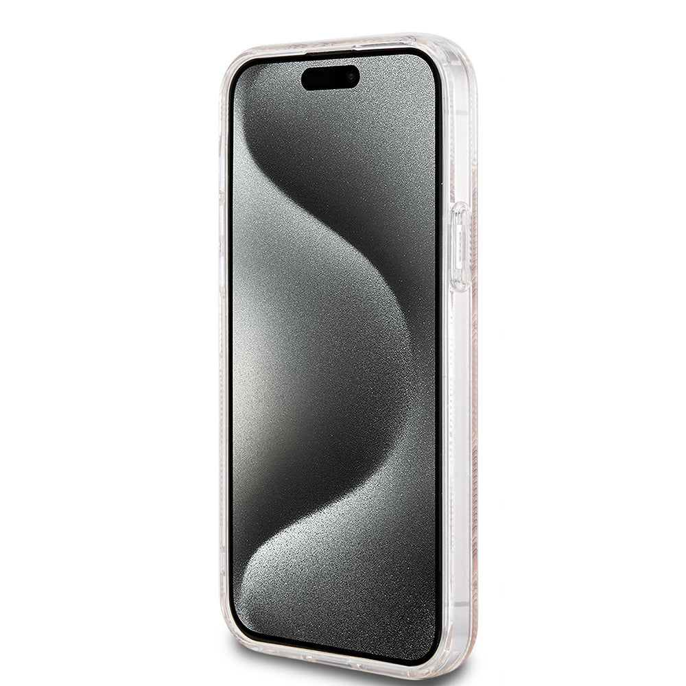 MagSafe tok Apple iPhone 15 Plus-hoz, Guess, IML Gcube, Barna