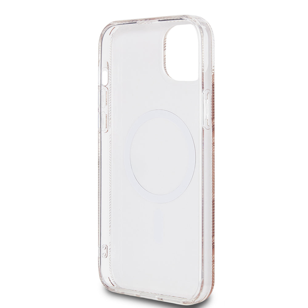 MagSafe tok Apple iPhone 15 Plus-hoz, Guess, IML Gcube, Barna