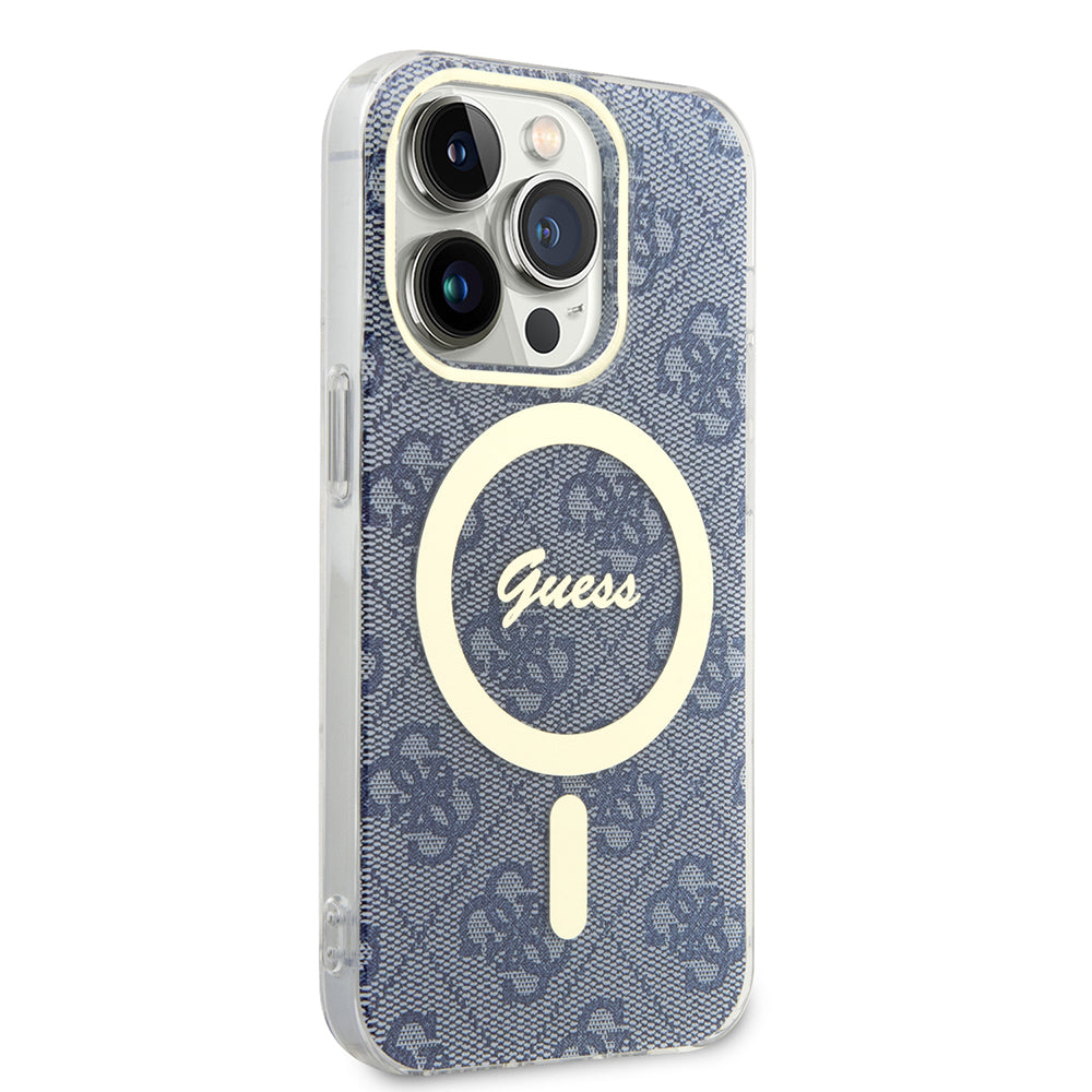 MagSafe tok Apple iPhone 15 Pro-hoz, Guess, IML 4G, Kék