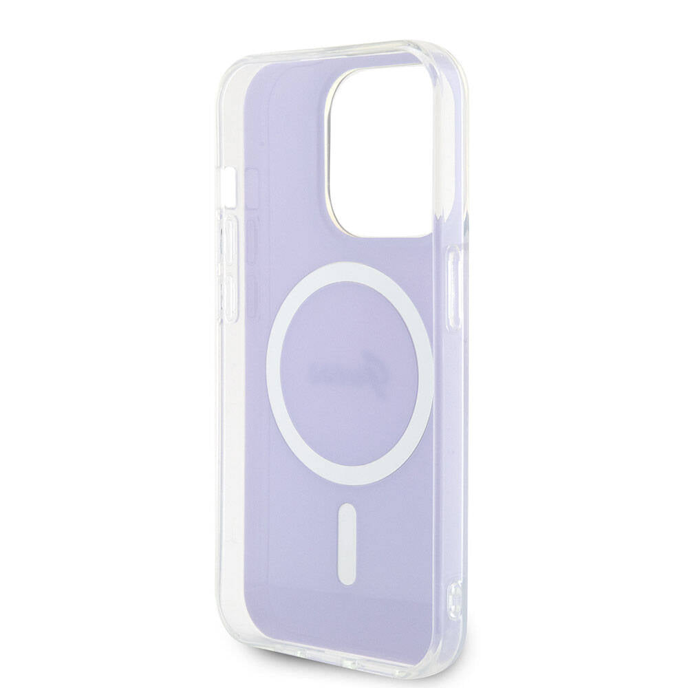 MagSafe tok Apple iPhone 15 Pro-hoz, Guess, IML Iridescent, Lila
