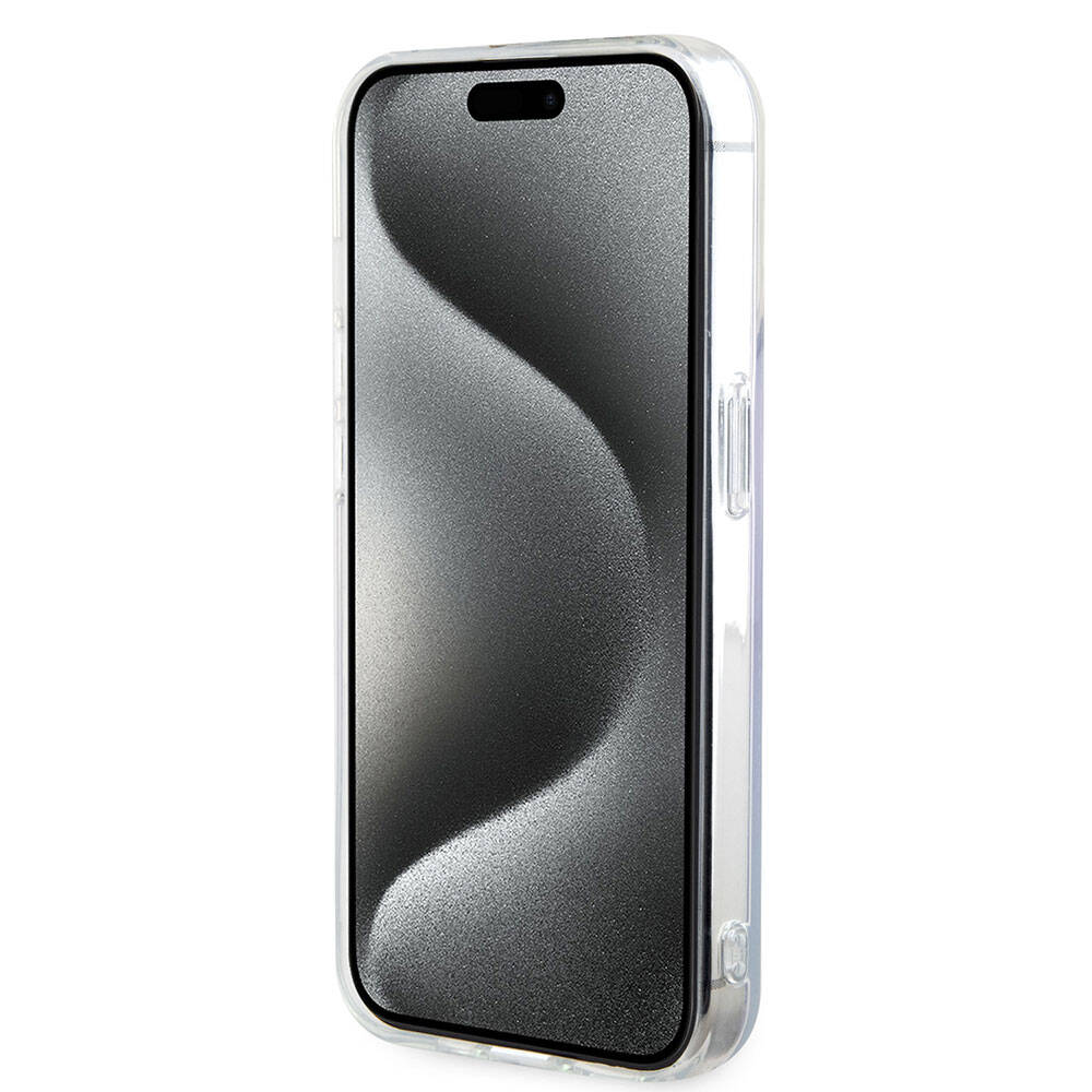 MagSafe tok Apple iPhone 15 Pro-hoz, Guess, IML Iridescent, Lila