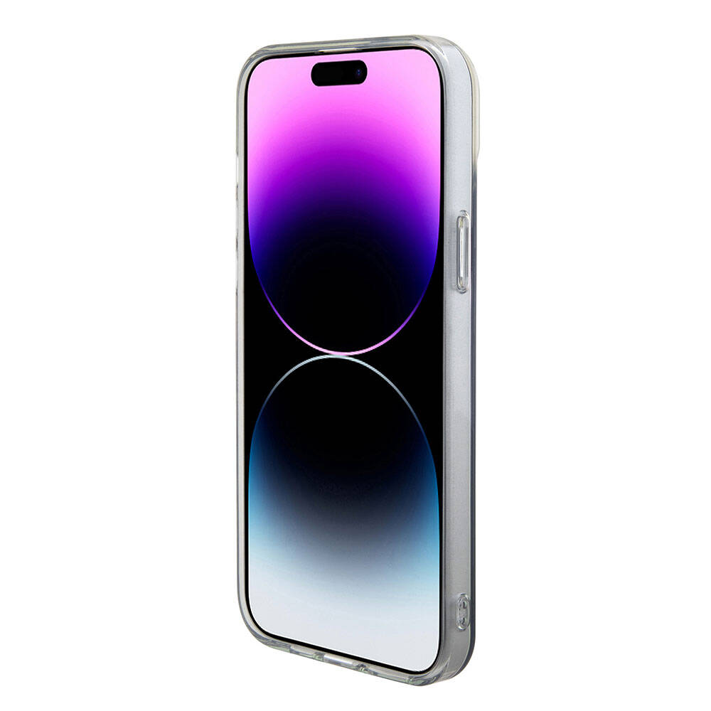 MagSafe Case for Apple iPhone 15 Pro, Guess, IML Iridescent, Multicolor