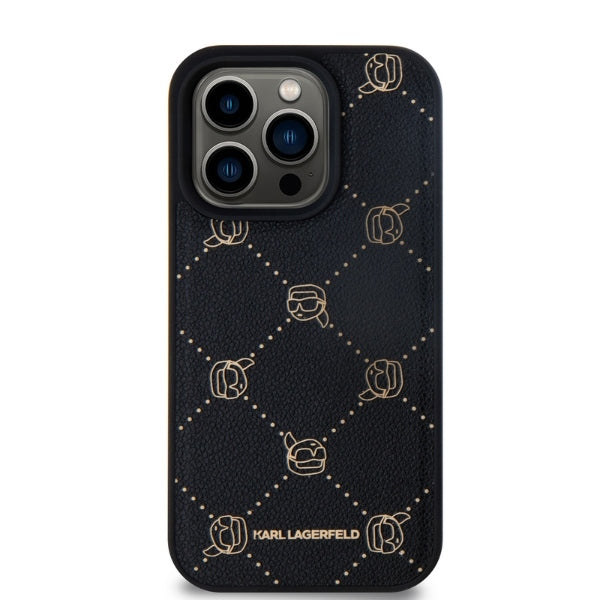 MagSafe tok Apple iPhone 15 Pro Max-hoz, Karl Lagerfeld, Karl's Head, Fekete