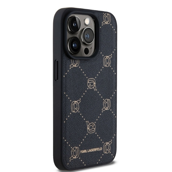 MagSafe tok Apple iPhone 15 Pro Max-hoz, Karl Lagerfeld, Karl's Head, Fekete