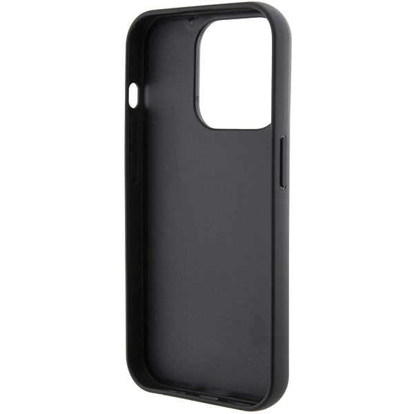 MagSafe Case for Apple iPhone 15 Pro Max, Karl Lagerfeld, Saffiano Gripstand Choupette, Black