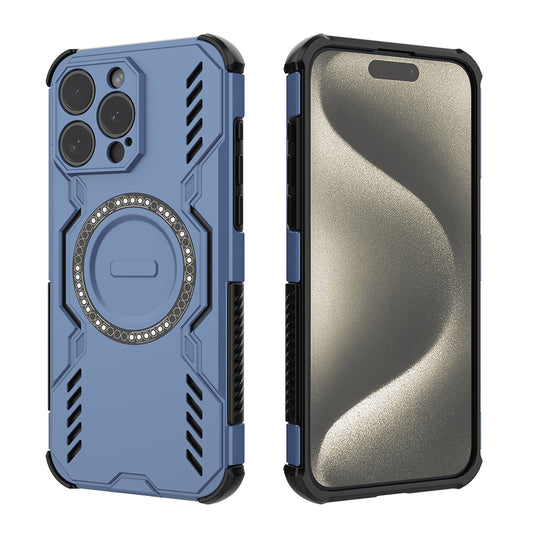 MagSafe tok Apple iPhone 15 Pro-hoz, Techsuit, ArmorMag, Kék