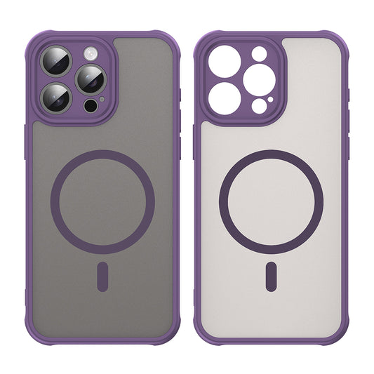 MagSafe Case for Apple iPhone 15 Pro, Techsuit, HaloFrost II, Purple