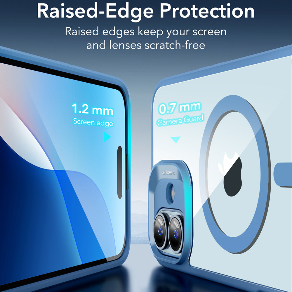 MagSafe tok Apple iPhone 16-hoz, ESR, Classic Hybrid, Átlátszó Kék
