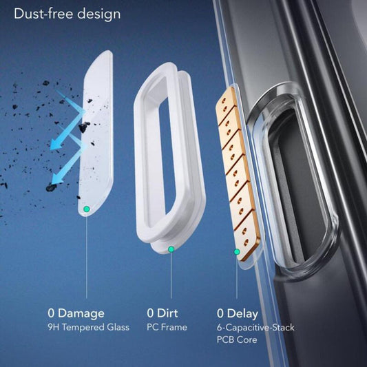 MagSafe tok Apple iPhone 16-hoz, ESR, Classic Hybrid Slide, Fekete Szatén