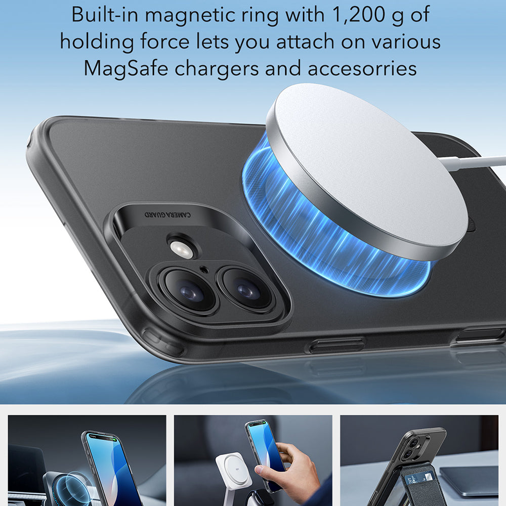 MagSafe tok Apple iPhone 16-hoz, ESR, Zero, Szaténfekete