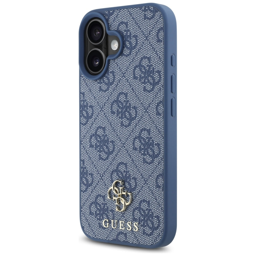 MagSafe tok Apple iPhone 16-hoz, Guess, 4G Small and Classic Logo, Kék