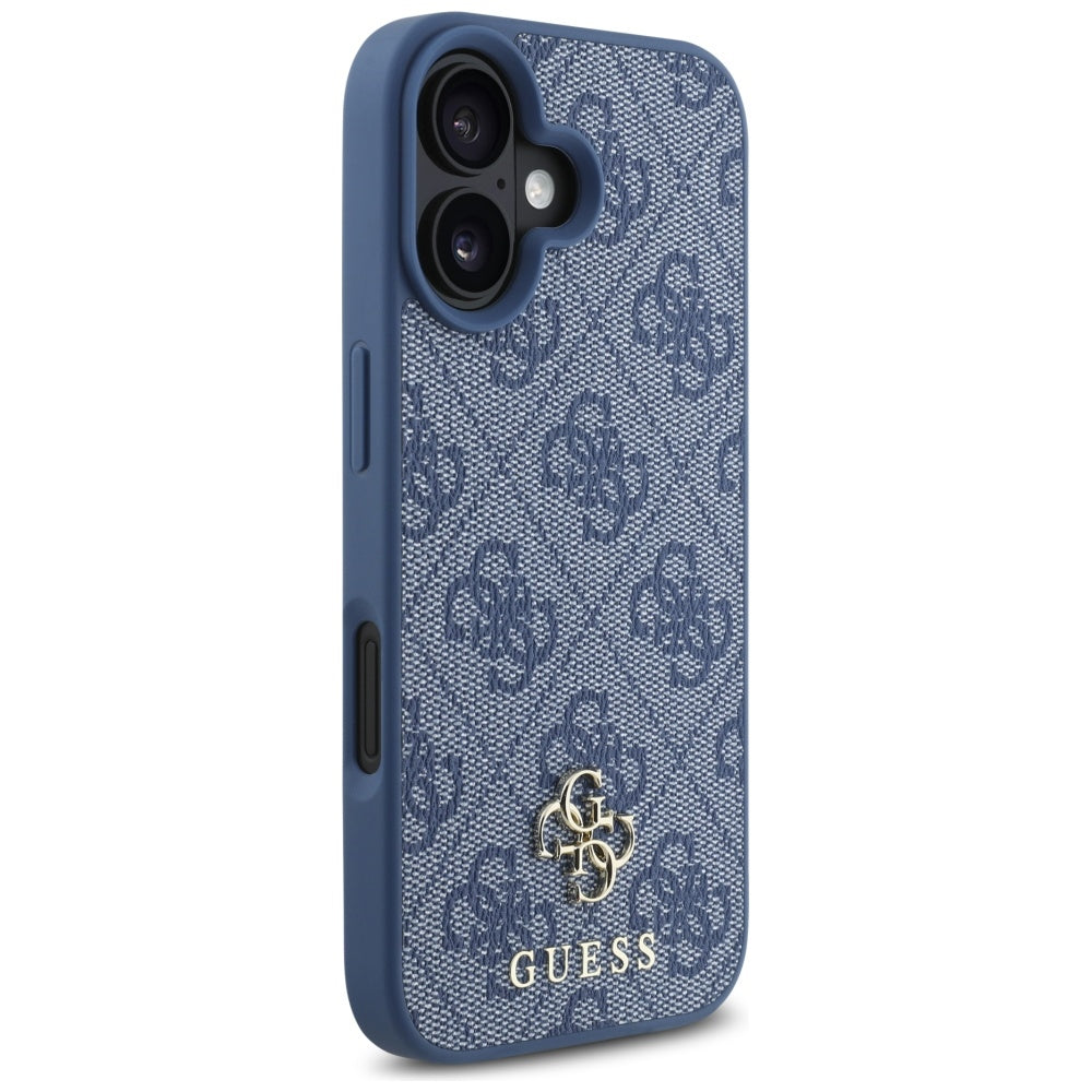 MagSafe tok Apple iPhone 16-hoz, Guess, 4G Small and Classic Logo, Kék