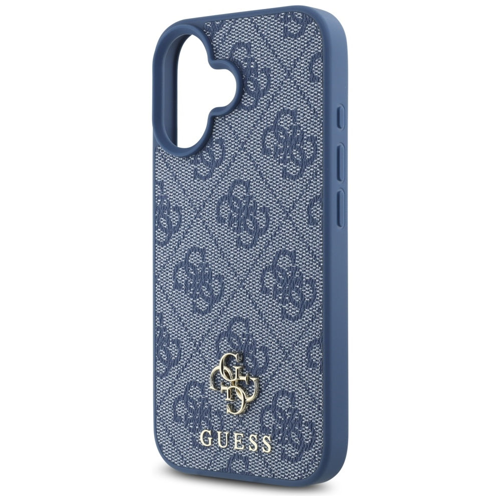 MagSafe tok Apple iPhone 16-hoz, Guess, 4G Small and Classic Logo, Kék