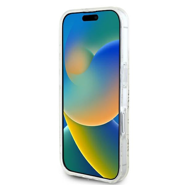 MagSafe tok Apple iPhone 16-hoz, Guess, IML 4G háttér, Fehér