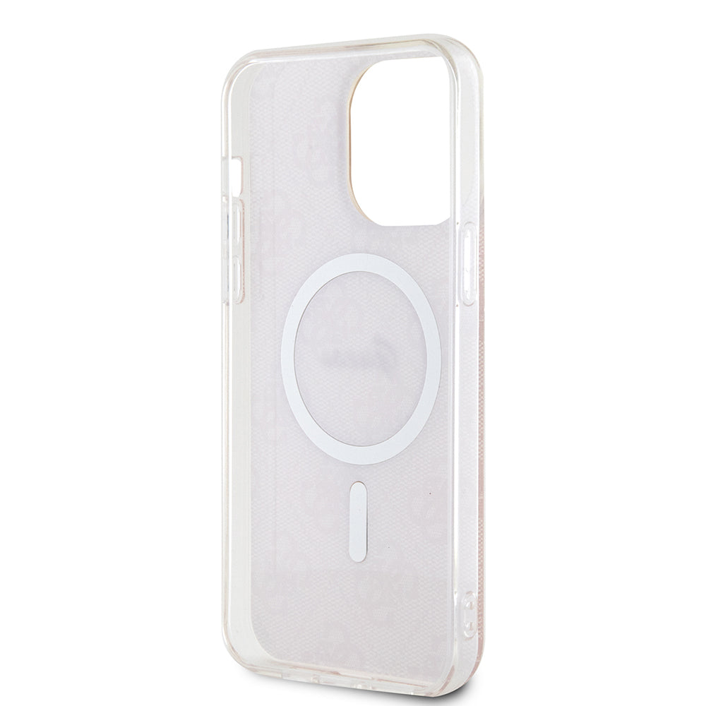 MagSafe Case for Apple iPhone 16, Guess, IML 4G, Pink