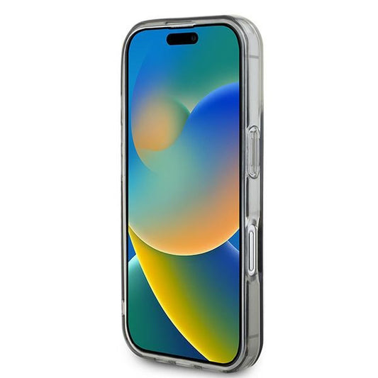 MagSafe tok Apple iPhone 16-hoz, Guess, IML Flowers Wreath, Fekete